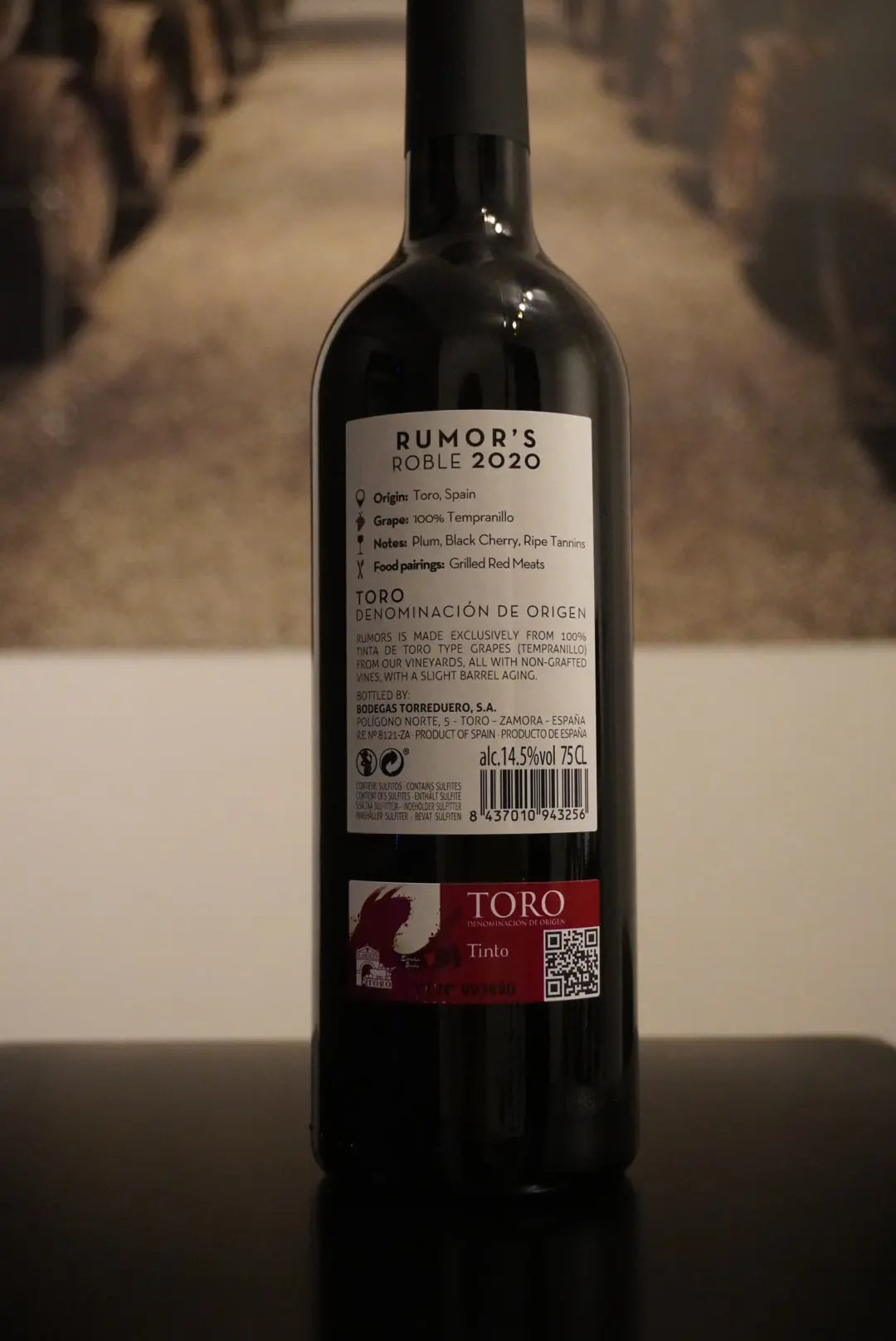 Hacienda Terra d'Uro Toro DO Rumors