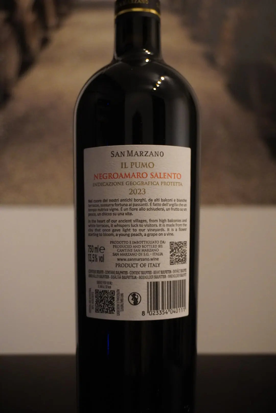 San Marzano Salento IGP Il Pumo Negroamaro