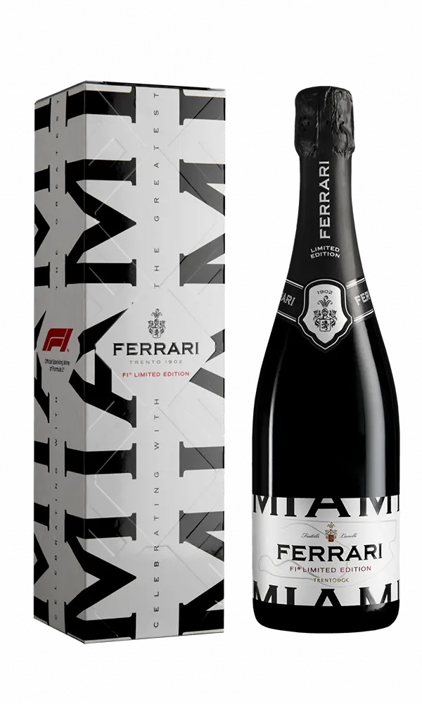 Ferrari Trento DOC Brut Cities Special Cuvée F1 Miami in geschenkverpakking