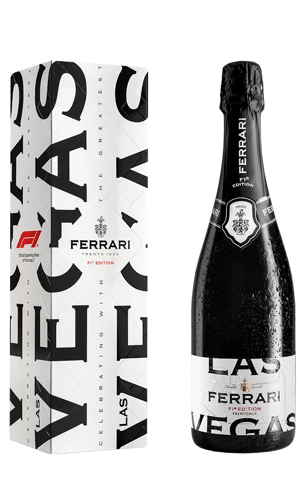 Ferrari Trento DOC Brut Cities Special Cuvée F1 Las Vegas in geschenkverpakking