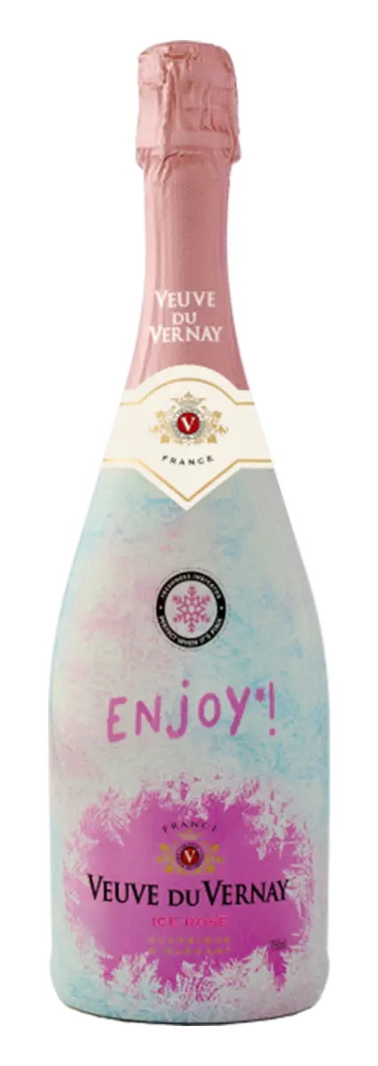 Veuve du Vernay Vin Mousseux ICE, Rosé, Thermo label 